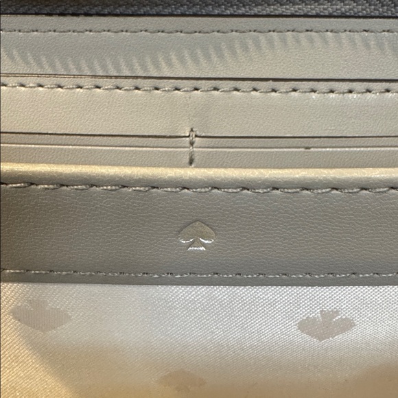 Kate Spade Light Gray Zip Wallet - Picture 2 of 9